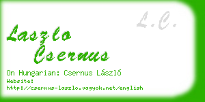 laszlo csernus business card